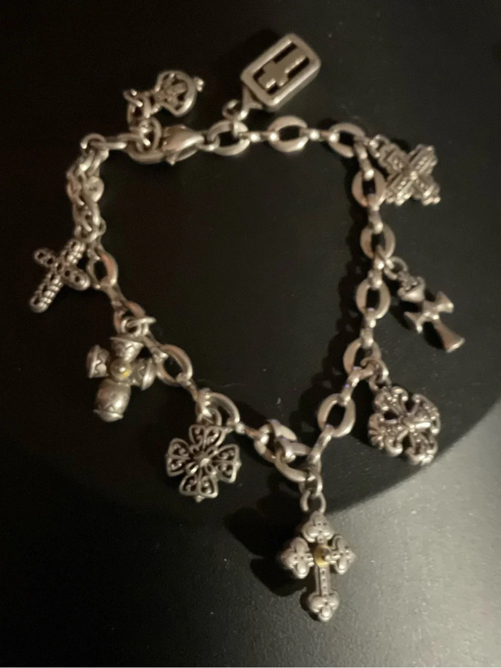 Brighton Eternity Cross Charm Bracelet 2513 - Picture 3 of 3